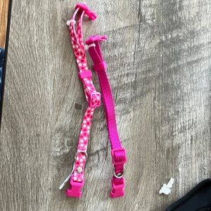Two small dog collars